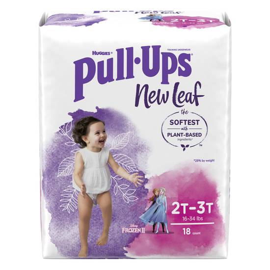 Pull-Ups New Leaf Frozen Ii 2t-3t (16-34 lb) Training Underwear (18 ct)