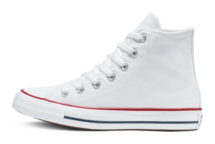 Converse Women's Chuck Taylor All-Star High-Top Shoes, White / Red, 9.5