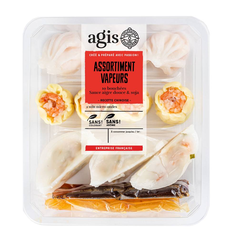 Agis - Assortiments de bouchées vapeur (240g)