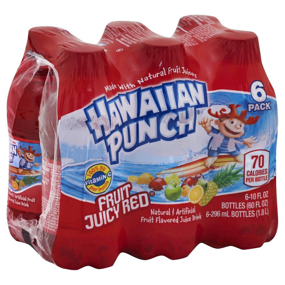 Hawaiian Punch Juice Drink, Fruit Juicy Red (6 x 10 fl oz)