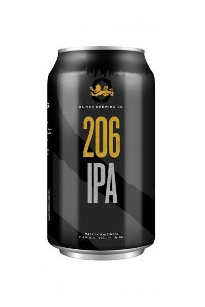 Oliver Brewing 206 Ipa (6x 12oz cans)