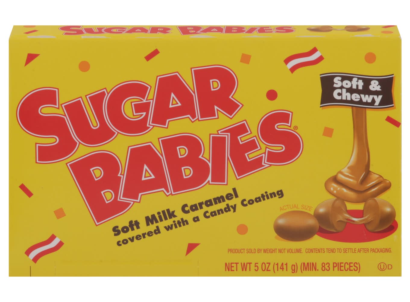 Sugar Babies Delicious Milk Caramels Coated Candies (5 oz, 83 ct)