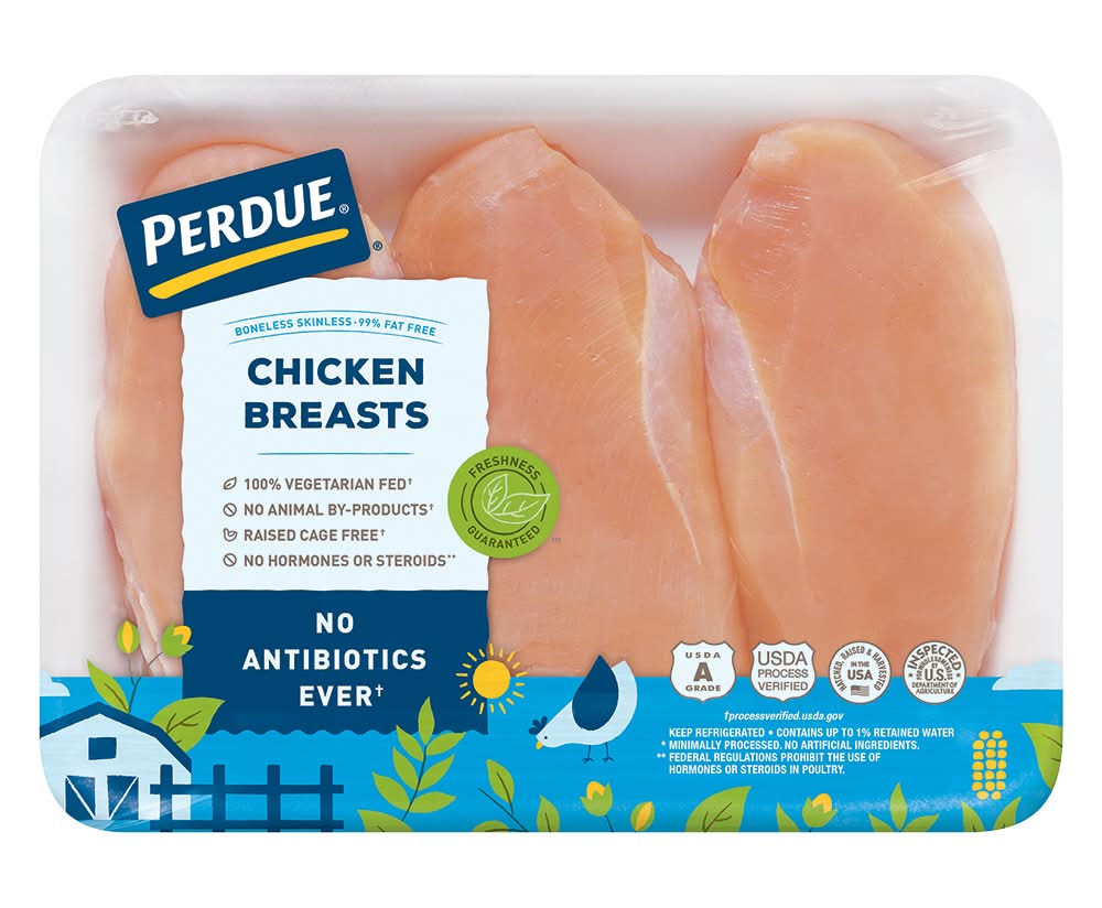 Perdue Fresh Antibiotic Free Boneless Skinless Chicken Breasts