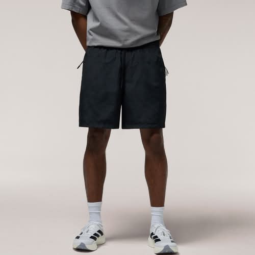 LCKR Mens AA Nylon Shorts - Black/Equilateral Size S