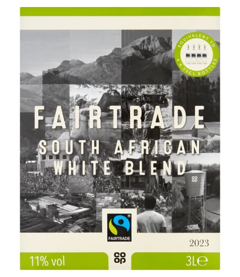 Co-op 2023, Fairtrade South African Blend White Wine (3L)