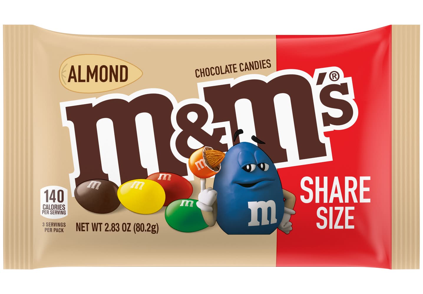 M&M's Almond Chocolate Candies (2.83 oz)