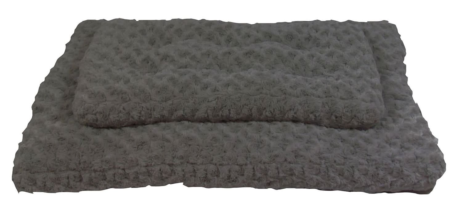 Bailey & Bella Grey Plush Crate Mat, XXX-Large