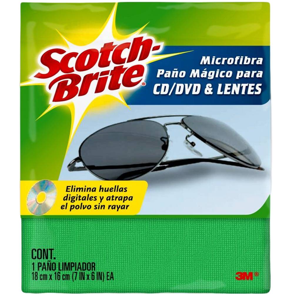 Scotch-brite paño limpiador para lentes (1 pieza)