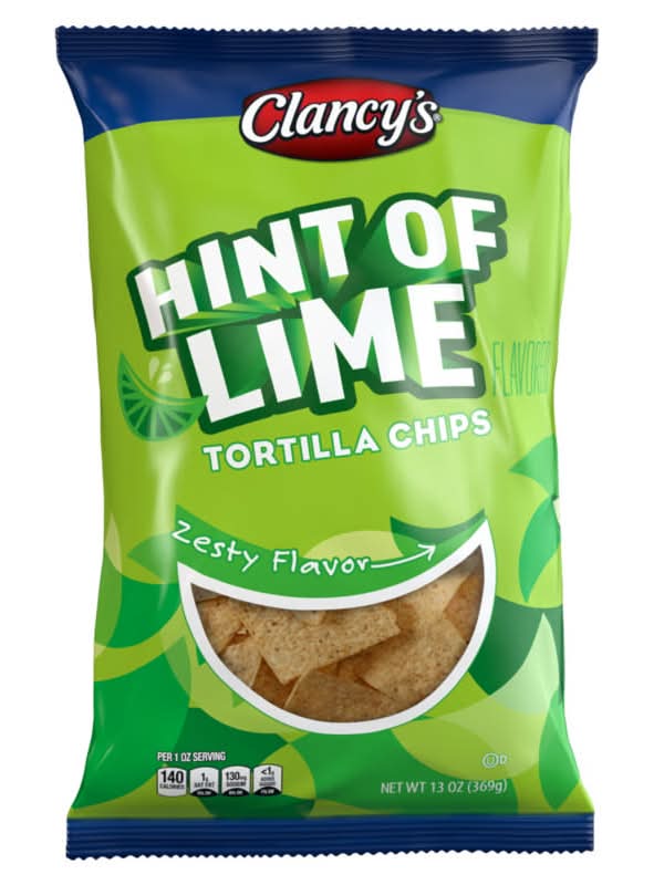 Clancy's Tortilla Chips, Hint Of Lime (13 oz)