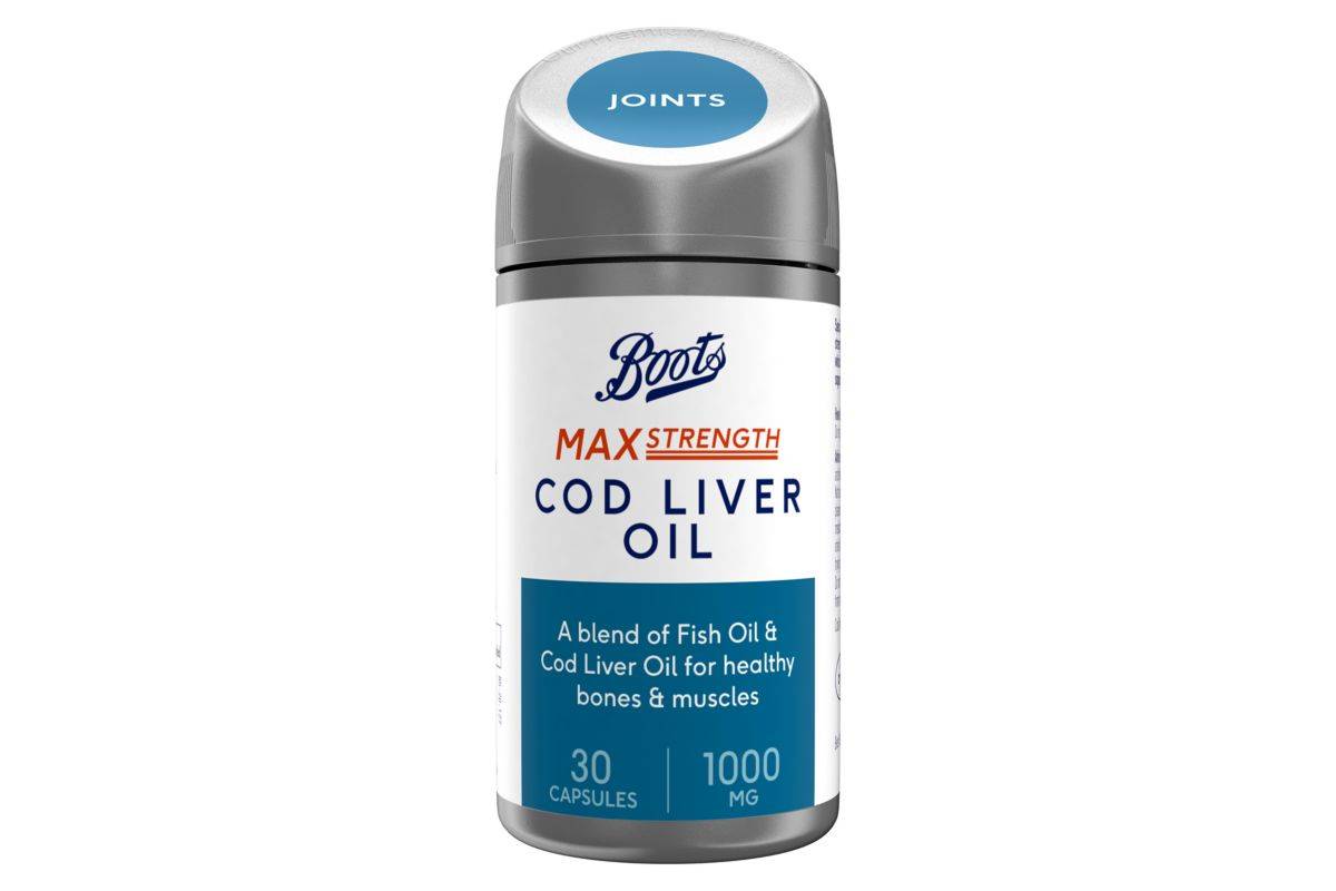 Boots Max Strength Cod Liver Oil 30 Capsules (1 month supply)