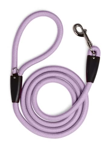 YOULY Rope Dog Leash, Lavender, 6-ft long, 1/2-in wide