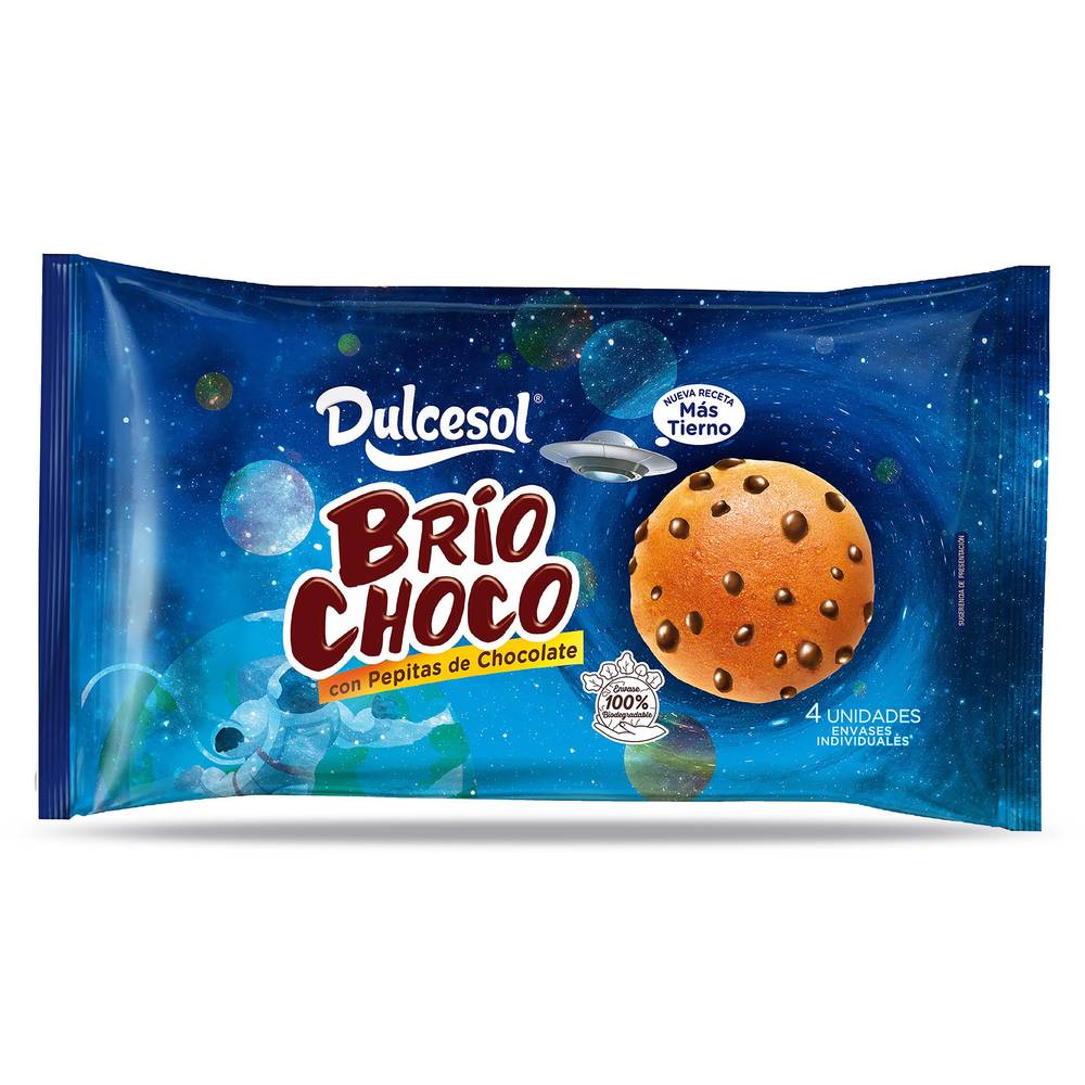 Briochoco Con Pepitas De Chocolate Dulcesol Bolsa 160 G