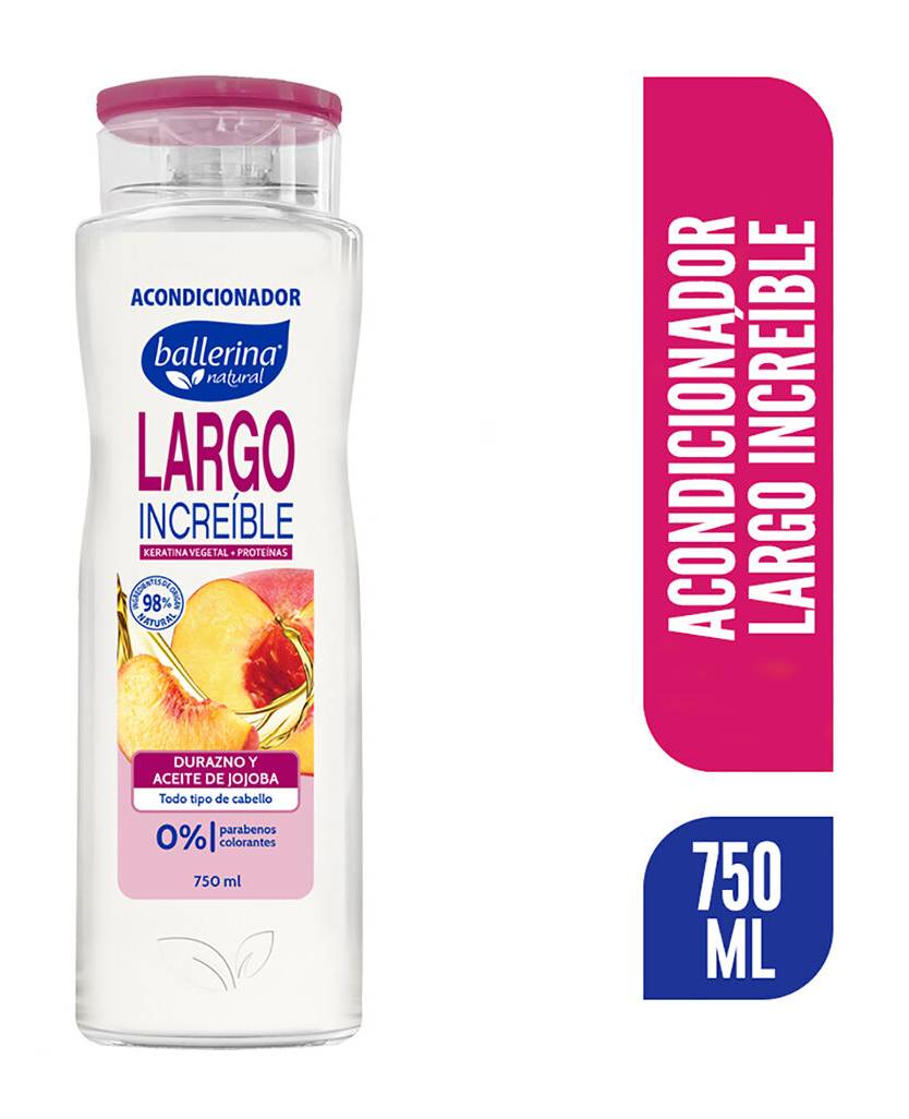 Acondicionador Ballerina Largo Increible frasco 750 ml