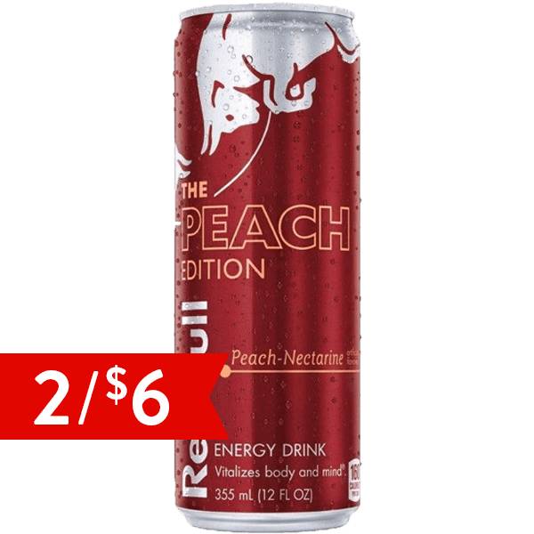 Red Bull Peach Energy Drink 12oz