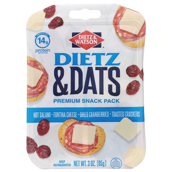 Dietz & Watson Premium Snack pack (cranberries)