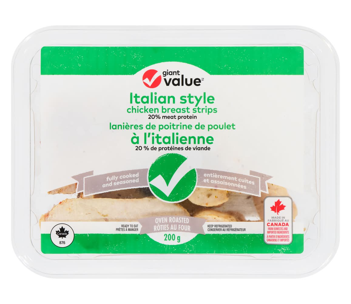 Giant Value Italian Style Chicken Breast Strips (200 g)