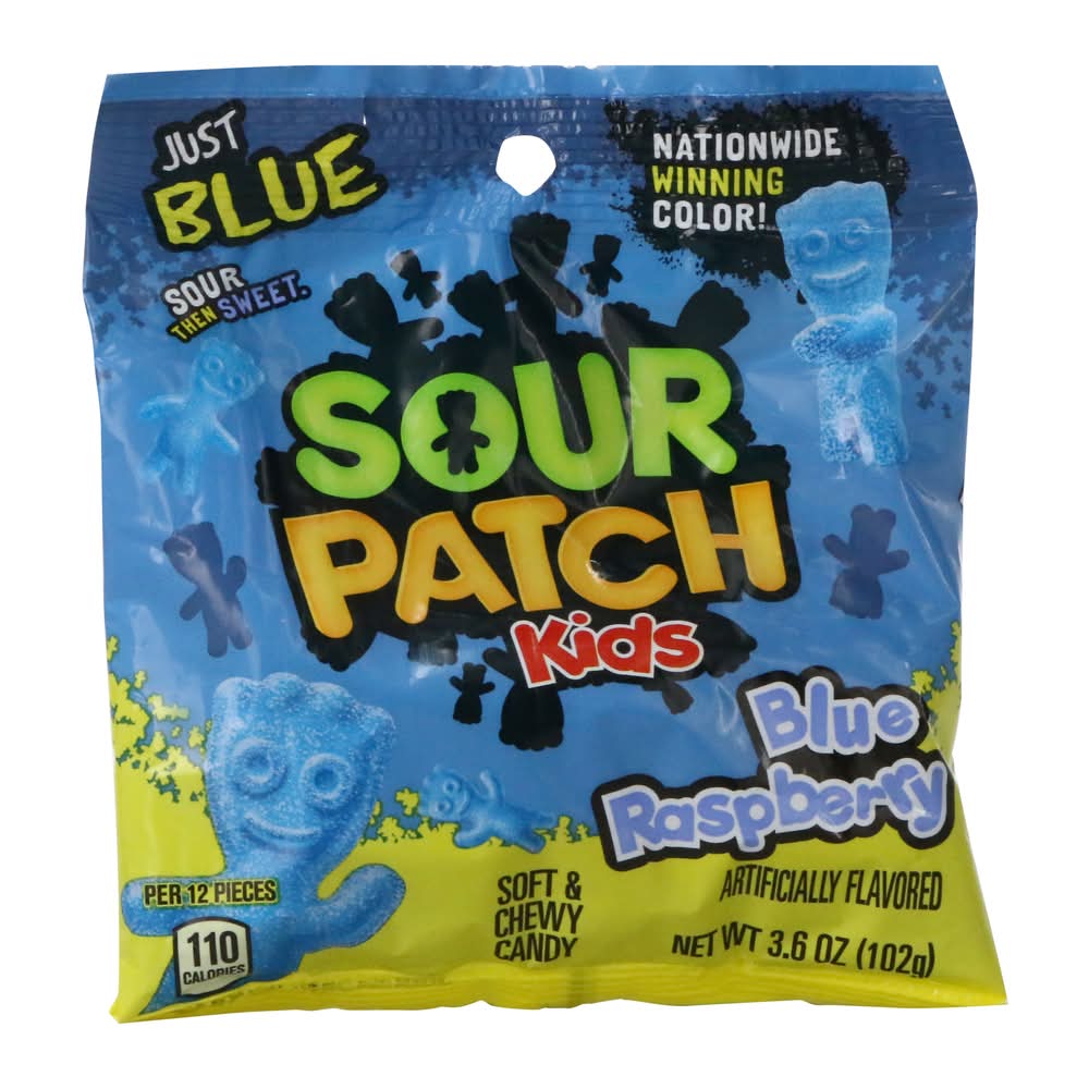 Blue Raspberry Sour Patch Kids® 3.6oz Bag Blue Raspberry