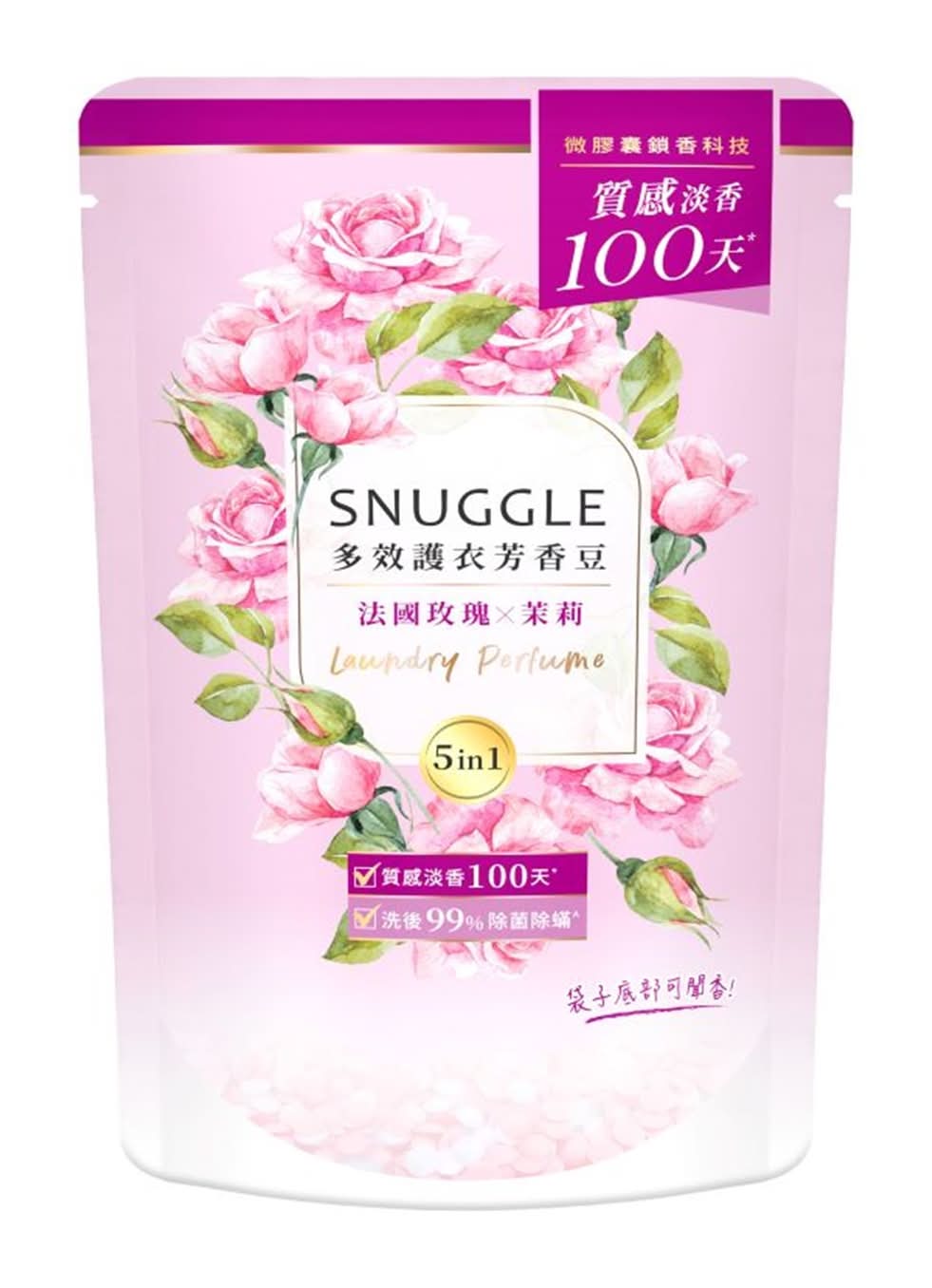 熊寶貝 天然溫和護衣芳香豆補充包 - 法國玫瑰茉莉 (300 mL)