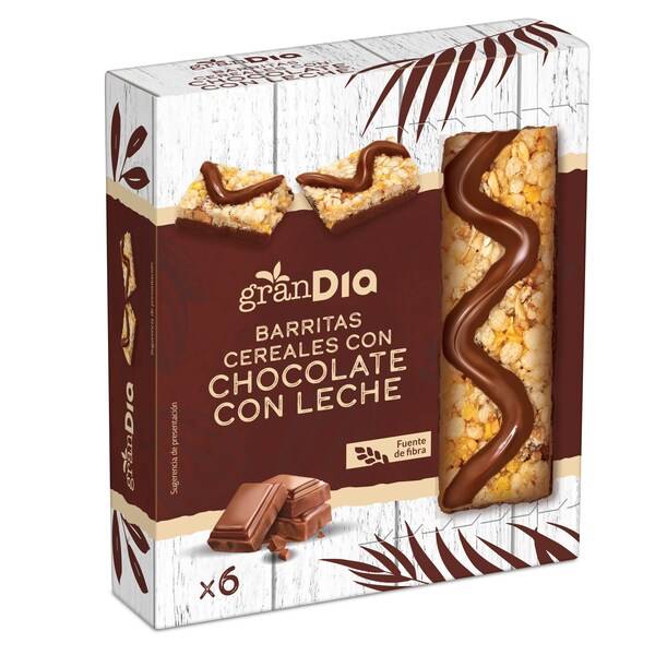 Barritas de cereales con chocolate con leche Gran Dia caja 150 g