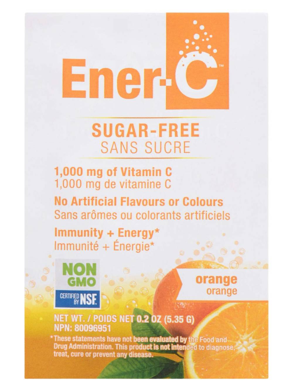 Ener-C Sugar-Free Orange Vitamin Drink Mix (5.35g)