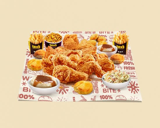 16 PC Family Meal w/ 6 Sides & 8 Biscuits