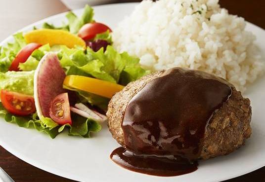 赤ワイン香るデミグラスハンバーグプレート Demi-Glace Hamburger Plate