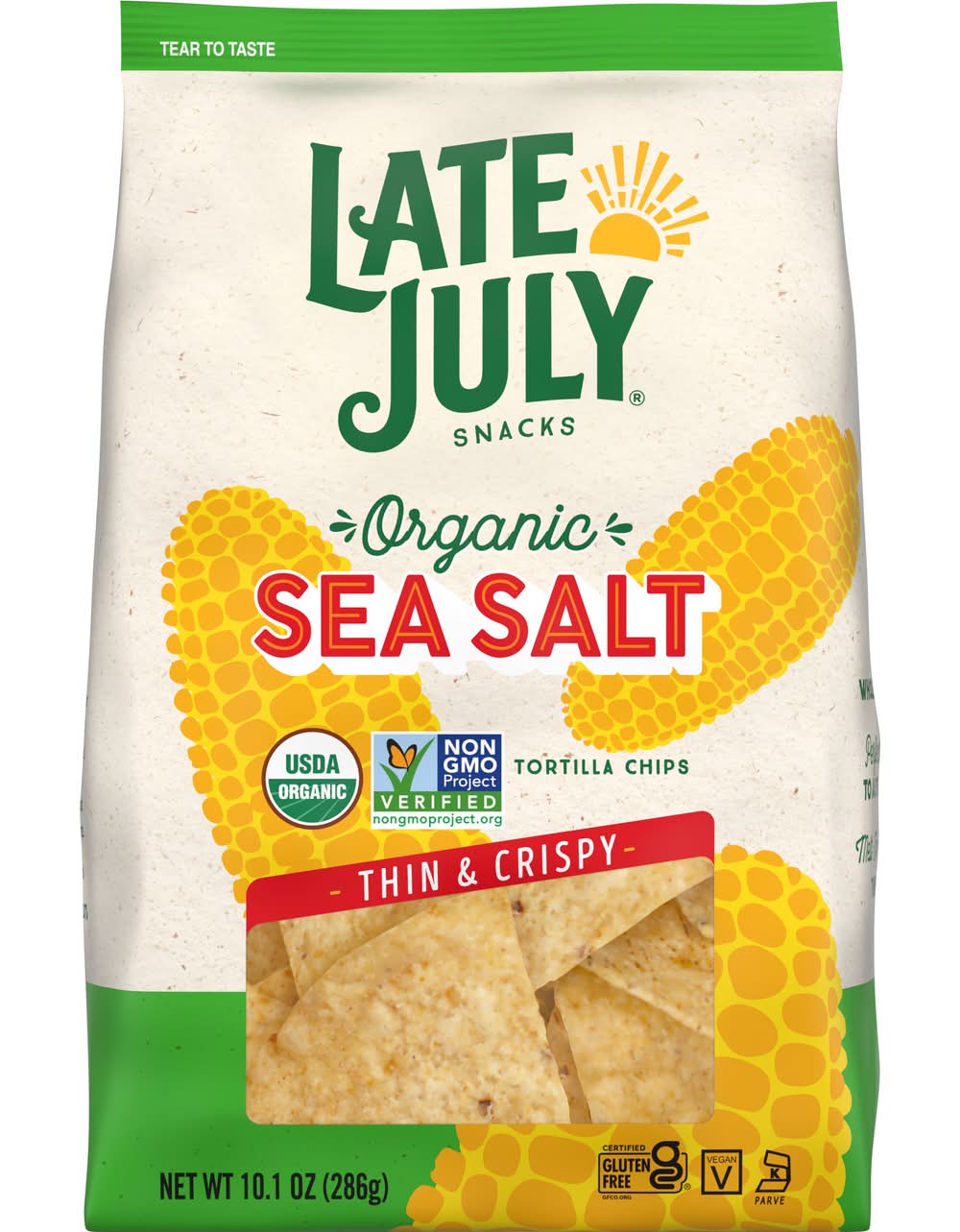 Late July Organic Tortilla Chips, Seasalt (10.1 oz)