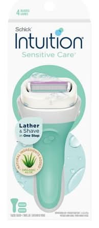 Schick Intuition Sensitive Skin Razor & Refills, Women (3 ct)
