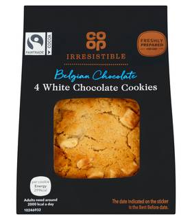 Co-Op Bakery Irresistible White Chocolate Cookies(4 pack)