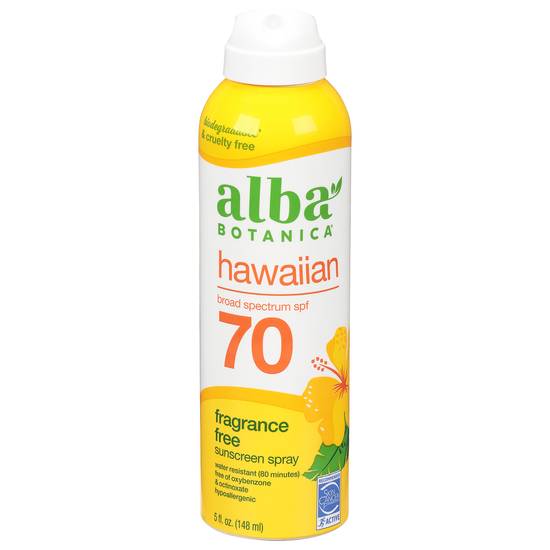 Alba Botanica Fragrance Free Maximum Sunscreen Spf 70