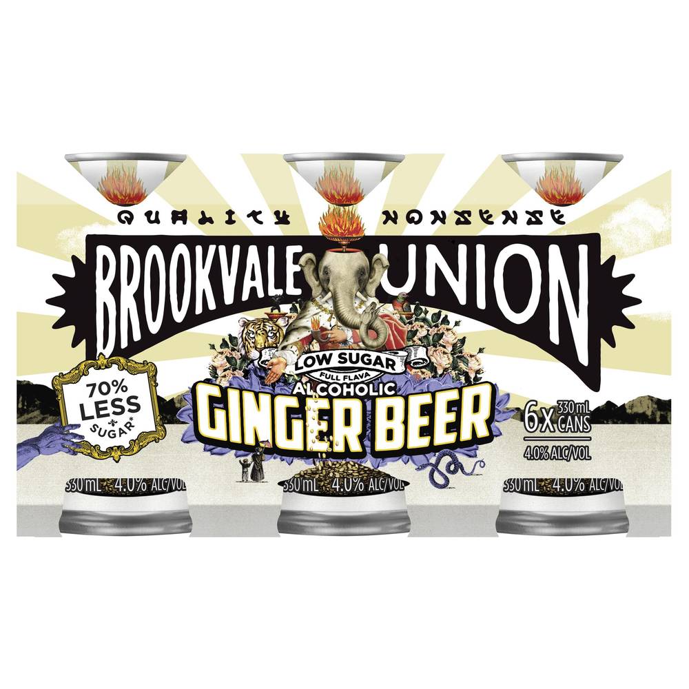 Brookvale Union Low Sugar Alcoholic Ginger Beer Delivery Near Me