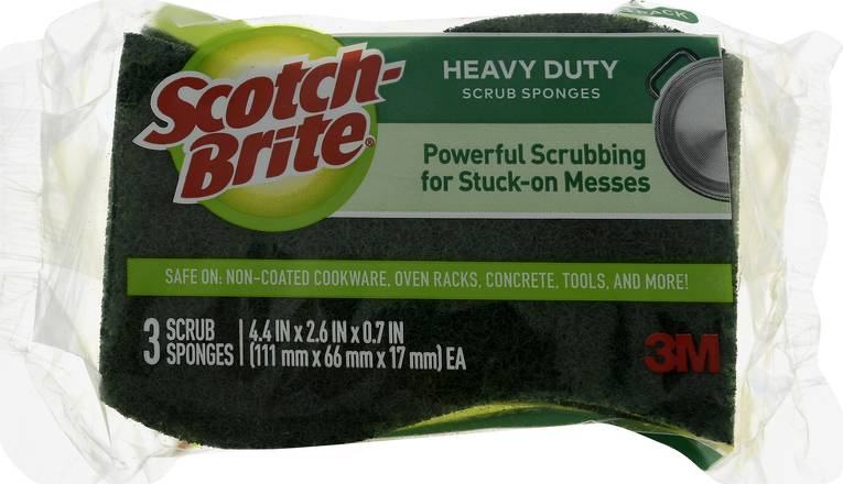 Scotch-Brite Heavy Duty Scrub Sponges (3 ct)