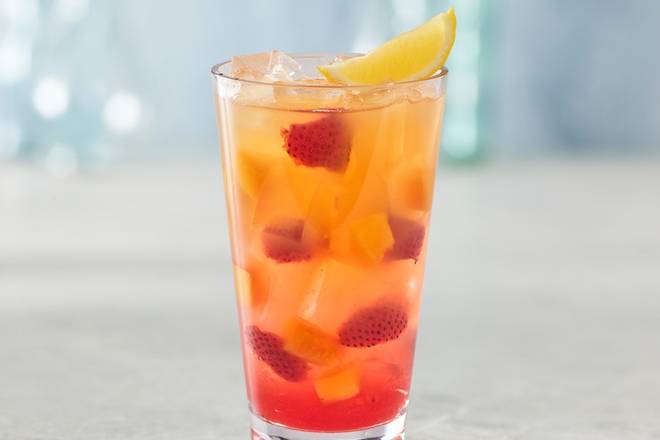Peach-Berry Freckled Lemonade