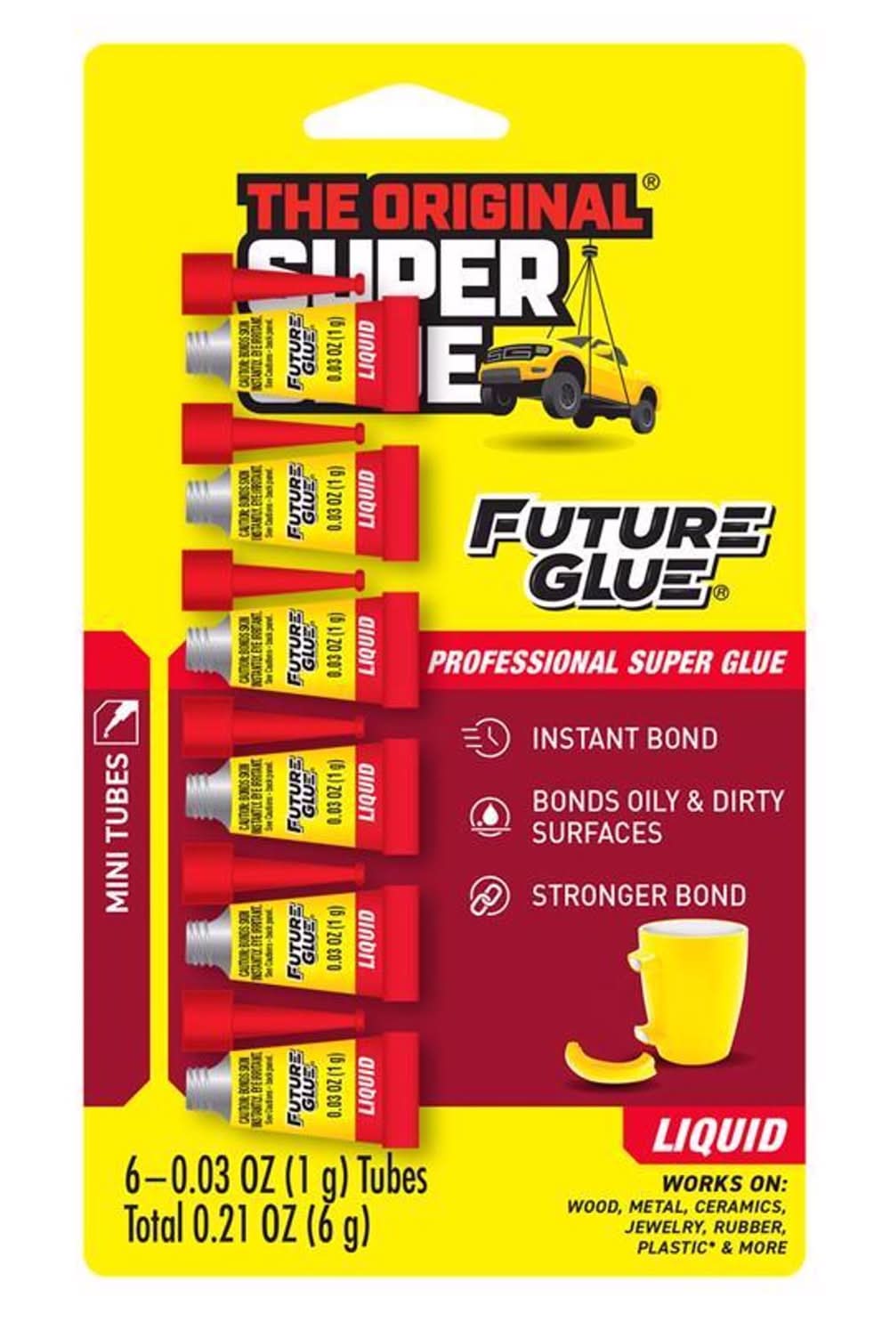 The Original Super Glue High Strength Cyanoacrylate All Purpose Super Glue 6 Pk