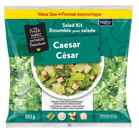 Your Fresh Market Value Size Caesar Salad Kit (553 g)