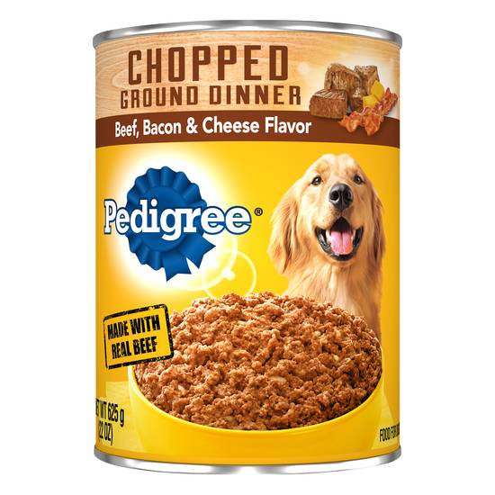 Pedigree Chopped Ground Dinner Beef Bacon & Cheese Flavor Dog Food
