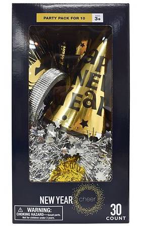 Cheer New Year Party pack, Gold-Silver (30 ct) Delivery Near You