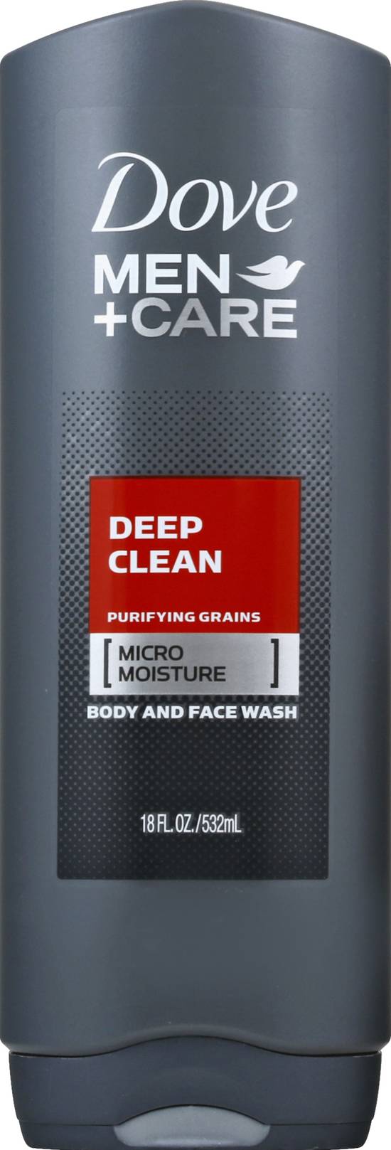 Dove Men+Care Deep Clean Body & Face Wash (18 fl oz)