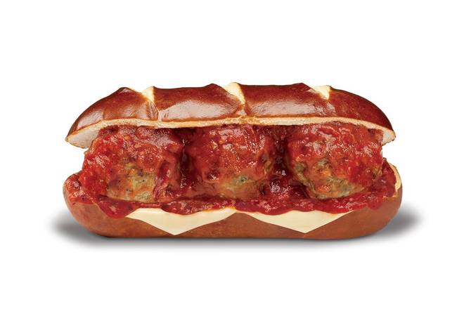 Pretzel Meatball Sandwich