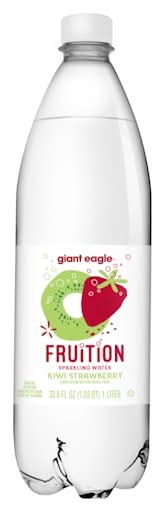 Giant Eagle Fruition Sparkling Water, Kiwi & Strawberry (33.81 fl oz)