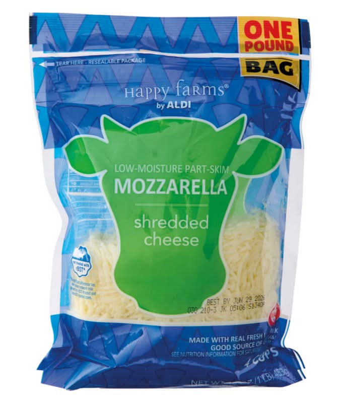 Happy Farms Low Moisture Mozzarella Shredded Cheese (16 oz)