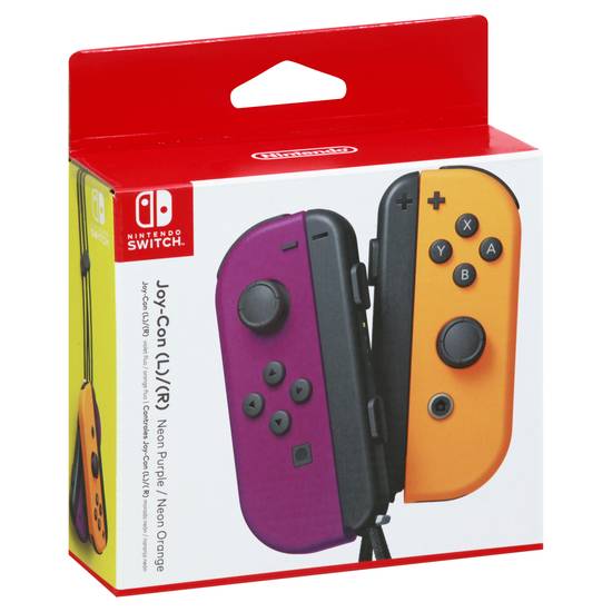 Nintendo Neon Purple/Neon Orange Joy-Con (l)/(r)