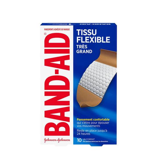 Band-Aid Flexible Fabric Extra Large Adhesive Bandages (10 count)