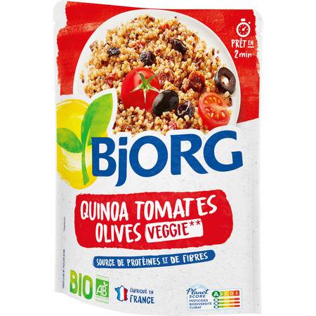 Plat cuisiné quinoa tomates olives bio BJORG - le sachet de 250 g