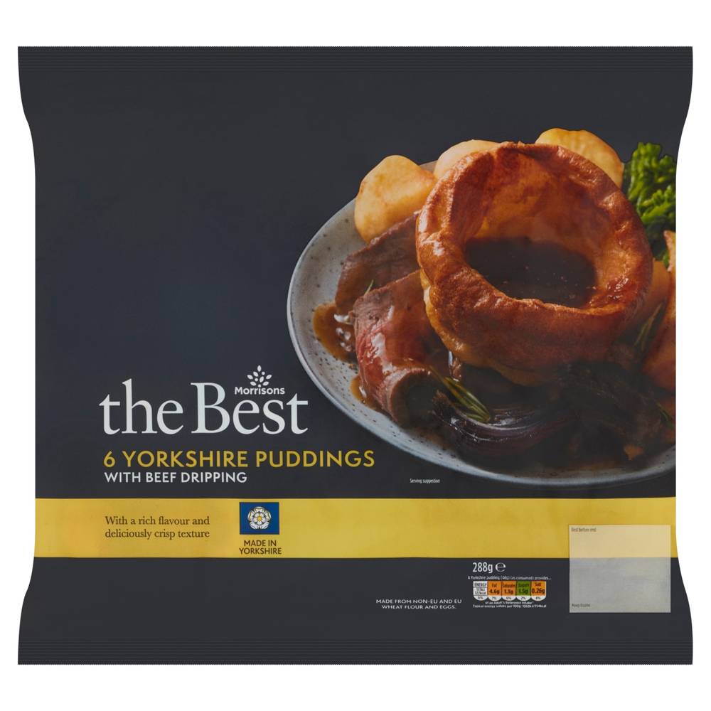 The Best Yorkshire Puddings With Beef Dripping (6 pack)