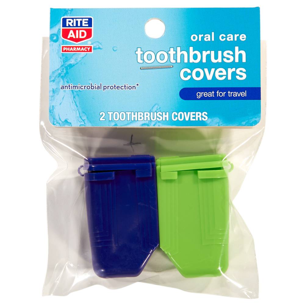Rite Aid Toothbrush Covers (2 ct) (blue-green)