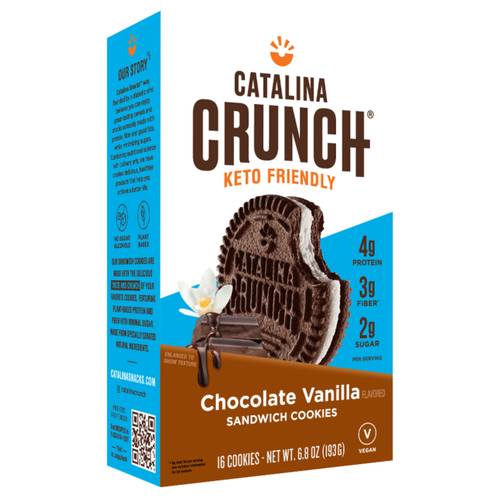 Catalina Crunch Chocolate Vanilla Keto Sandwich Cookie, 6.8oz