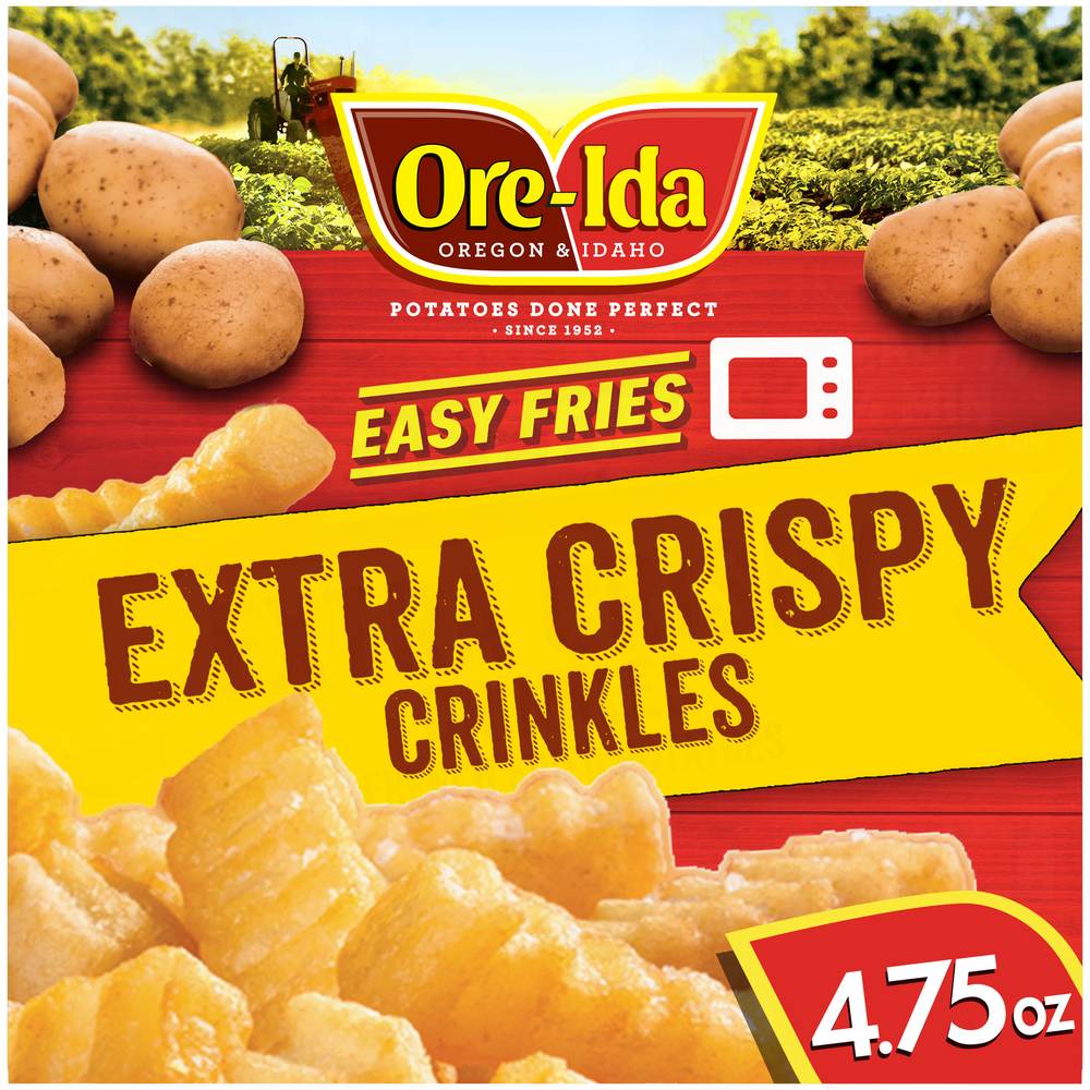 Ore-Ida Easy Fries Extra Crispy Crinkles French Fried Potatoes (ketchup-bacon)