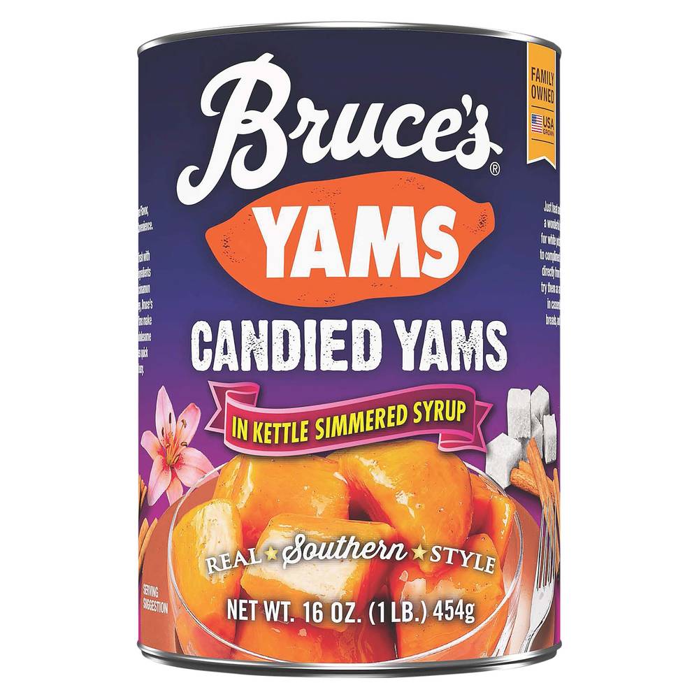 Bruce's Candied Yams Stacys Pita Chips Toasted Cheddar