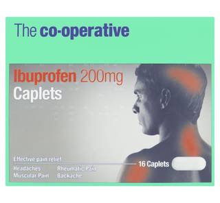 The Co-operative Ibuprofen 200mg Caplets 16 Caplets
